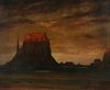 Albert Groll Oil on Canvas Monument Valley Utah
