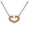 Cartier 18k Gold Heart C Pendant Necklace
