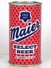 1965 Maier Select Beer 12oz 94-16a Flat Top Los Angeles, California