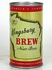 1959 Kingsbury Brew Near Beer 12oz 88-16 Flat Top Sheboygan, Wisconsin