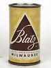 1957 Blatz Beer 12oz 39-19.2 Flat Top Milwaukee, Wisconsin
