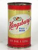 1953 Kingsbury Beer 12oz 88-09.1 Flat Top Sheboygan, Wisconsin