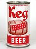 1958 Keg Beer 12oz 87-25 Flat Top Los Angeles, California