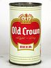 1961 Old Crown Beer 12oz 105-22 Flat Top Fort Wayne, Indiana