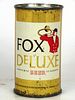 1956 Fox DeLuxe Beer 12oz 65-08 Flat Top Waukesha, Wisconsin
