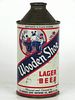 1947 Wooden Shoe Lager Beer 12oz 189-17 High Profile Cone Top Minster, Ohio