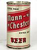 1956 Mann-Chester Beer 12oz 94-29 Flat Top Los Angeles, California