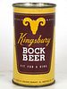 1952 Kingsbury Bock Beer 12oz 88-13.1 Flat Top Sheboygan, Wisconsin