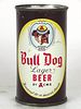 1954 Bull Dog Lager Beer 12oz 45-16 Flat Top Los Angeles, California