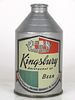 1950 Kingsbury Beer 12oz 196-15 Crowntainer Sheboygan, Wisconsin
