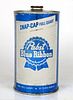 1957 Pabst Blue Ribbon Beer 32oz One Quart 217-05 Milwaukee, Wisconsin