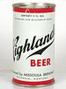1950 Highlander Beer 12oz 82-10 Flat Top Missoula, Montana