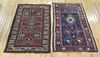 2 Antique And Finely Hand Woven Kazak Style Carpet
