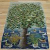Unsigned Midcentury Tree Of Life Tapestry.