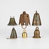 Grp: 6 Antique Bronze Bells