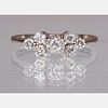 A 14kt. White Gold and Diamond Ring,