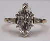 JEWELRY. 2+ CT Marquis Cut Diamond Engagement Ring