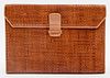 Fendi Woven Leather Clutch or Laptop Case