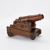 18/19th c. Carved Wooden Cannon Carronade