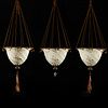 Grp: 3 Fortuny Italian Silk Samarkanda Lamps