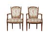 Pair French Parlor Armchairs