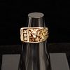 10K Gold Ring w/ Bighorn Sheep & Diamonds