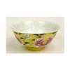 Chinese Yellow Famille Rose Bowl