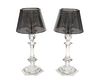 A pair of Baccarat "Harcourt Our Fire" candlesticks by Philippe Starck