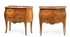 A pair of French Louis XV-style commodes