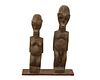 Two West African carved wood figures