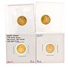 Four $5 Eagle Gold Proof Coins