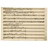 Wolfgang Amadeus Mozart Handwritten Musical Manuscript