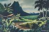 Darwin Musselman ''Windward Farm, Oahu'' Watercolor
