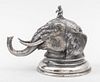 Mappin & Webb Silverplate Elephant-Form Inkwell
