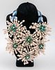 Vintage Vilaiwan Floral Freshwater Pearl Necklace