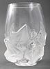 Lalique "Hedera" Pattern Crystal Vase