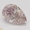 2.51 ct, Natural Fancy Brownish Pink Even Color, SI1, Pear cut Diamond (GIA Graded), Appraised Value: $597,300 