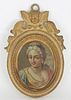 Italian Miniature Portrait of Venetian Noble Lady