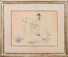 Marie Laurencin Lithograph of Lady Rider on Horse