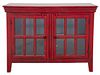 Modern Rustic Red-Painted Two Door Cabinet