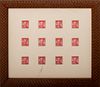 Framed 1955 Theodore Roosevelt Stamps