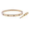 Cartier Love 18k Gold Bracelet Sz 20