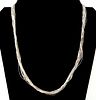 22 inch Sterling Silver Multi Strand Necklace