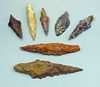 (7) Cocle Spear Points and Arrowheads
