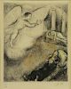 CHAGALL, Marc. Hand Colored Etching "Samuel Called