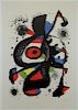 MIRO, Joan. Lithograph in Colors "Follet" 1978.