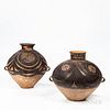 Two Painted Pottery Funerary Jars