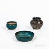 Three Islamic Glazed Stoneware Items