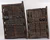 Two Dogon Carved Granary Doors