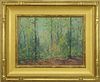 Frank Swift Chase Oil on Artist Board "Spring Woods"